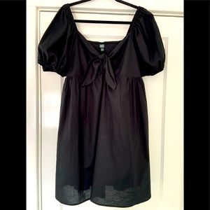 Black cotton dress